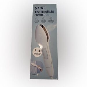 NORI Handheld Steam Iron in White and Silver